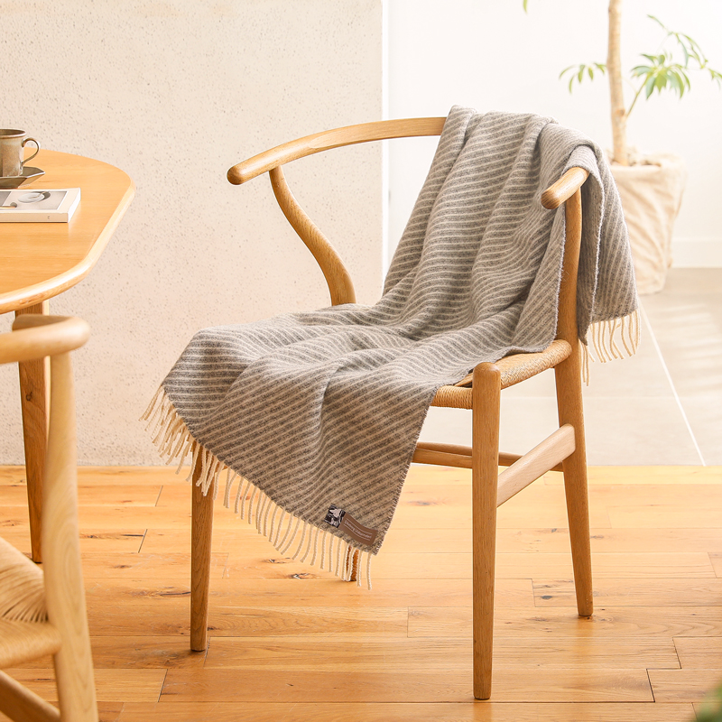 ウールブランケット Silkeborg ダナーヤ ストライプ ｜家具