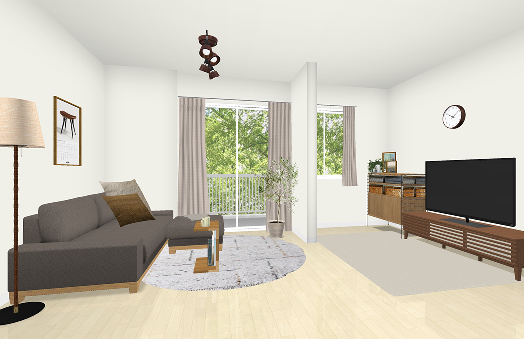 徳島県 Y様 邸 3Dインテリアコーディネート｜家具・インテリア通販 Re