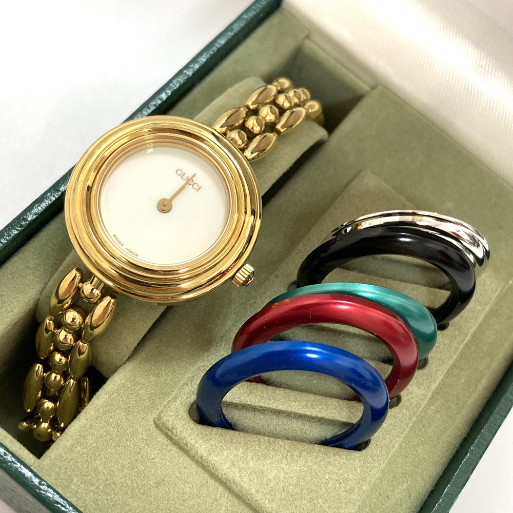 GUCCI グッチ バングルウォッチ チェンジベゼル 11/12.2 腕時計 不動品