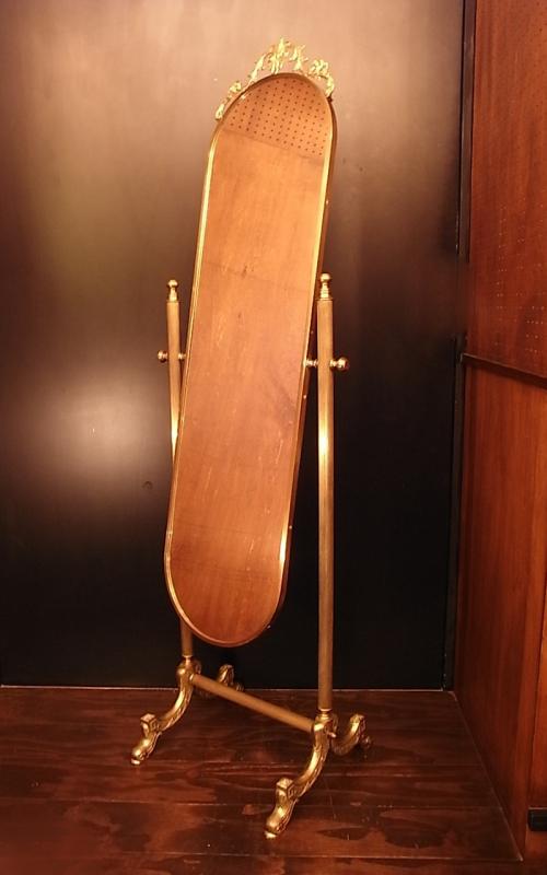 インテリア姿鏡、アンティークミラー、レトロスタンドミラー LCK 0570