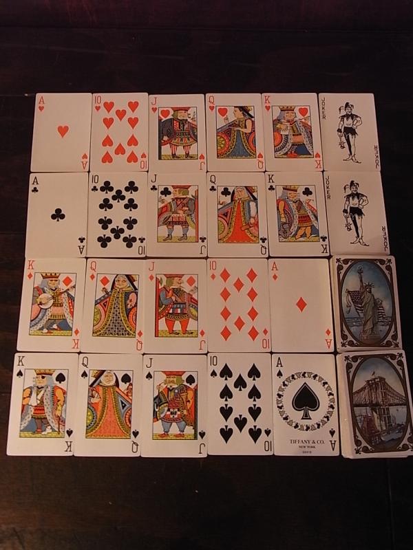 Tiffanyトランプ、ティファニートランプ、トランプカード、ビンテージ