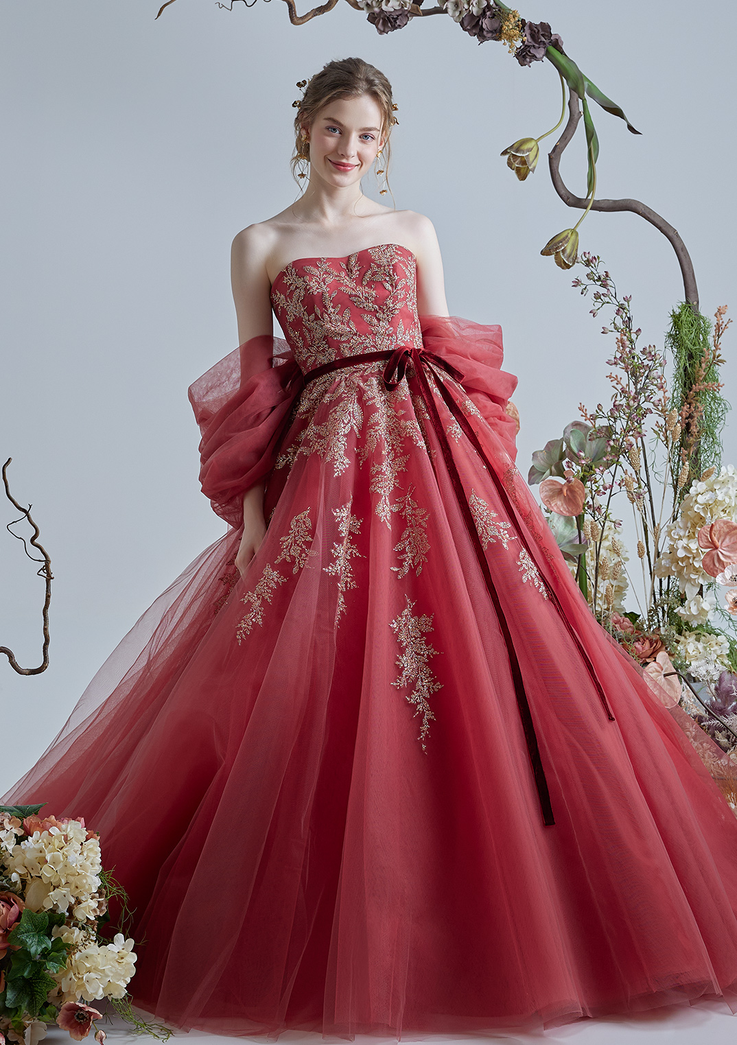 NO.80003 Hello Kitty × Scena D'uno カラードレス ローズピンク｜愛