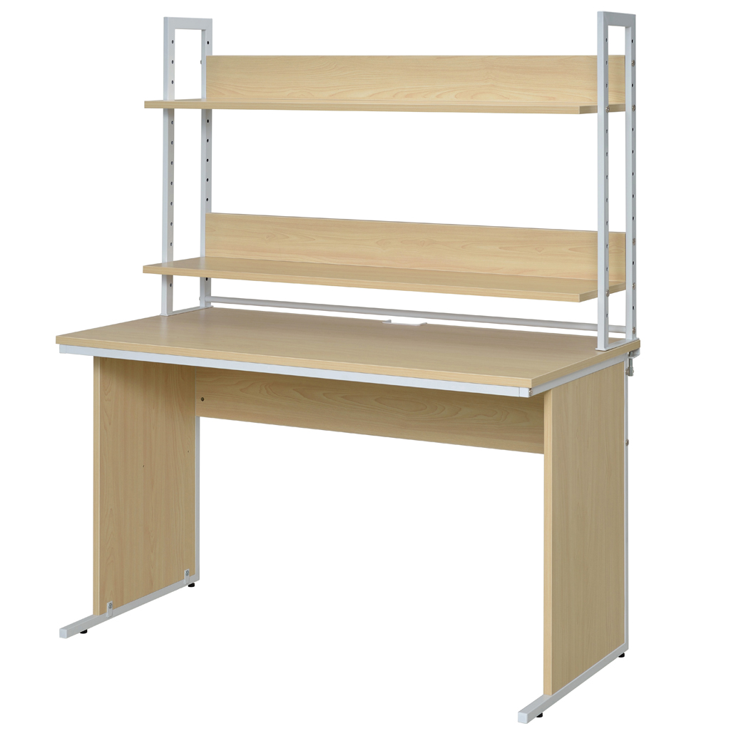 完売】ワークデスク上置ハイシェルフ W1200 ナチュラル LUSRH-1200NA