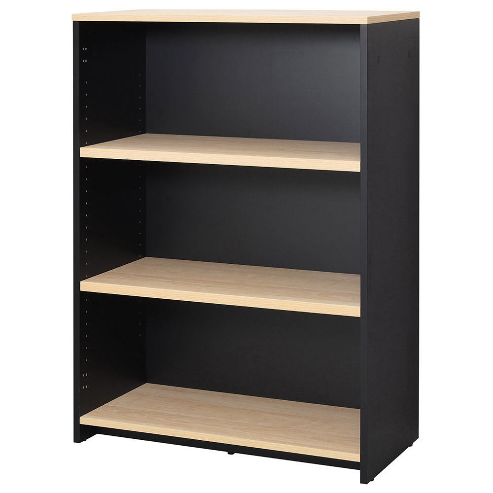 プラン木製シェルフ W800×H1141 ナチュラル×ブラック RFPS-8011NB