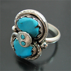 ZUNI/ズニ族 Effie Calavaza/エフィー・カラバサ キングマンターコイズ