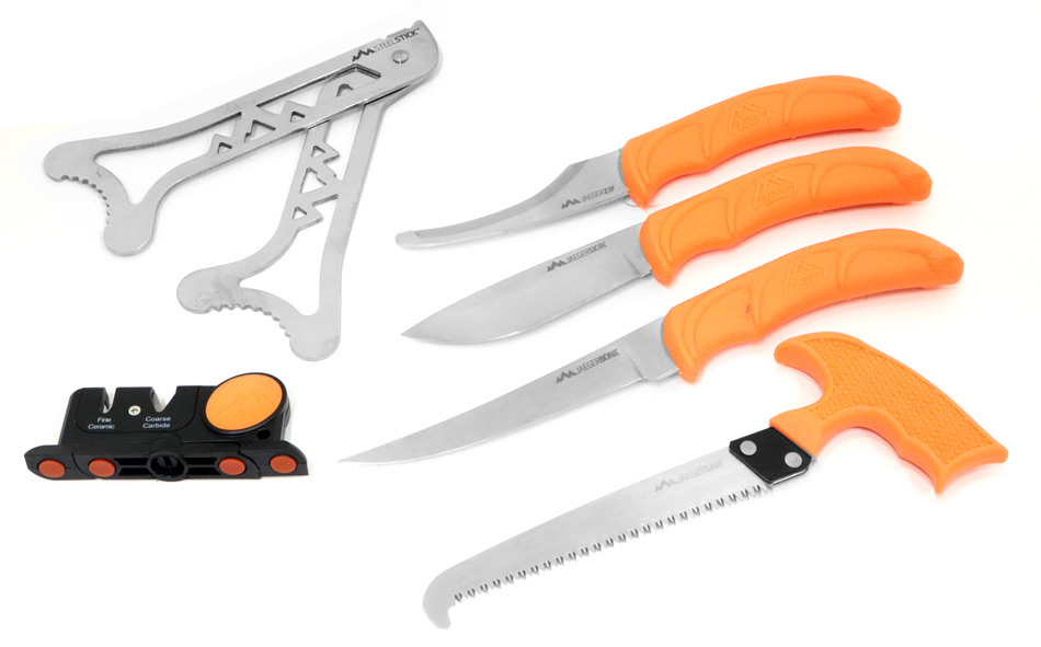 アウトドア ハンティングナイフ狩猟解体用セット