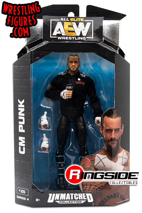 CM Punk - AEW Unmatched Series 4 Toy Wrestling Action Figure by