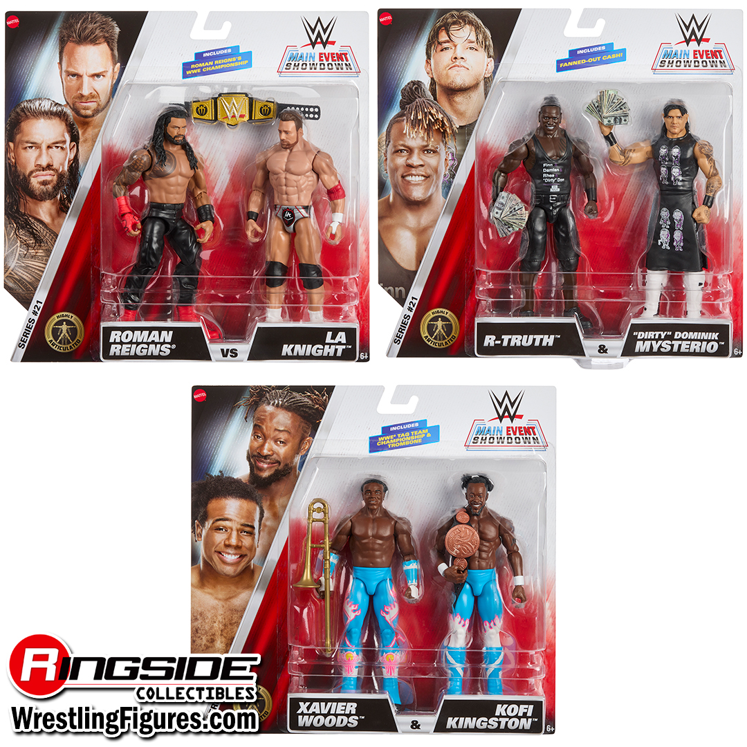 WWE Main Event 2-Packs 21 Toy Wrestling Action Figures by Mattel