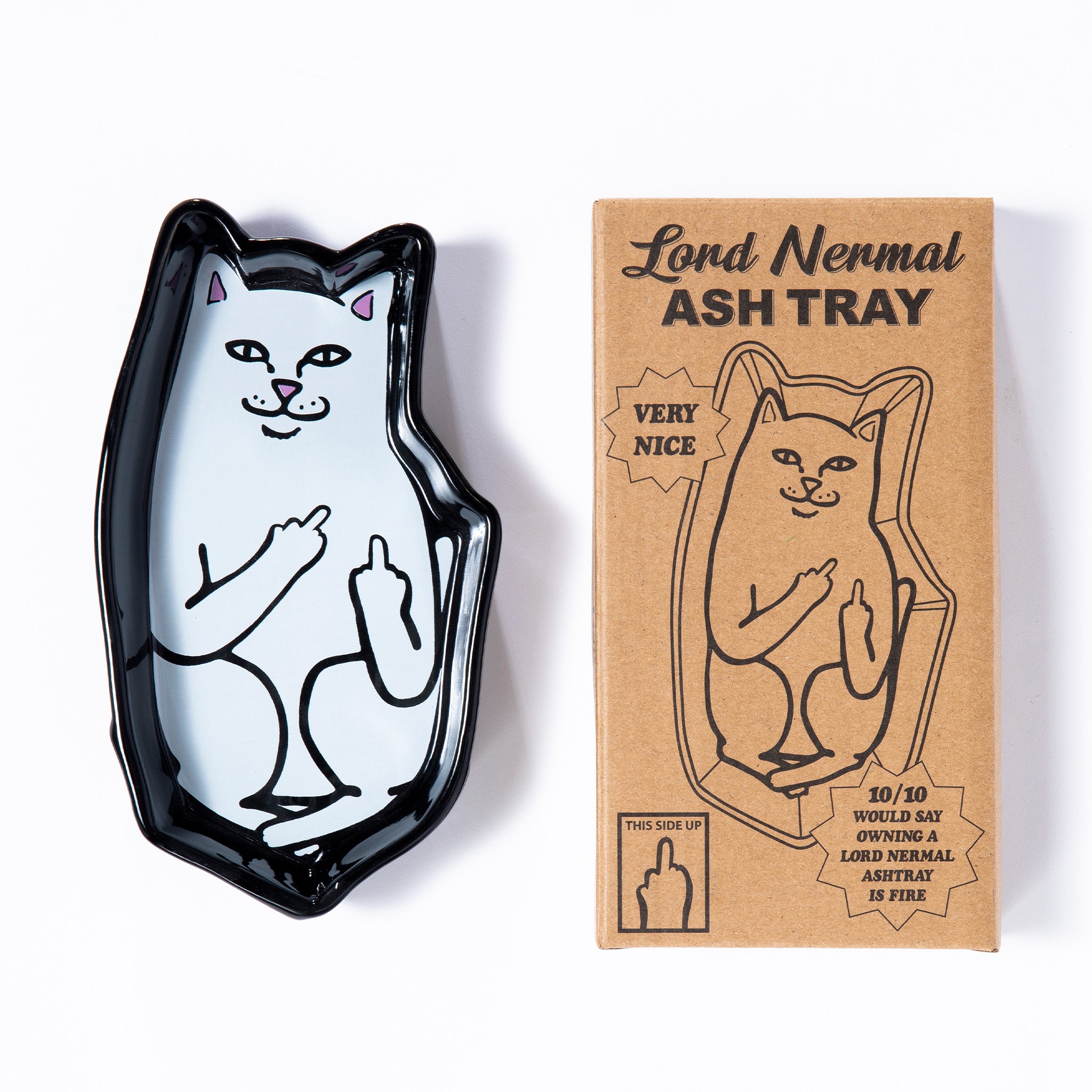 Lord Nermal Ceramic Ash Tray (Black) – RIPNDIP