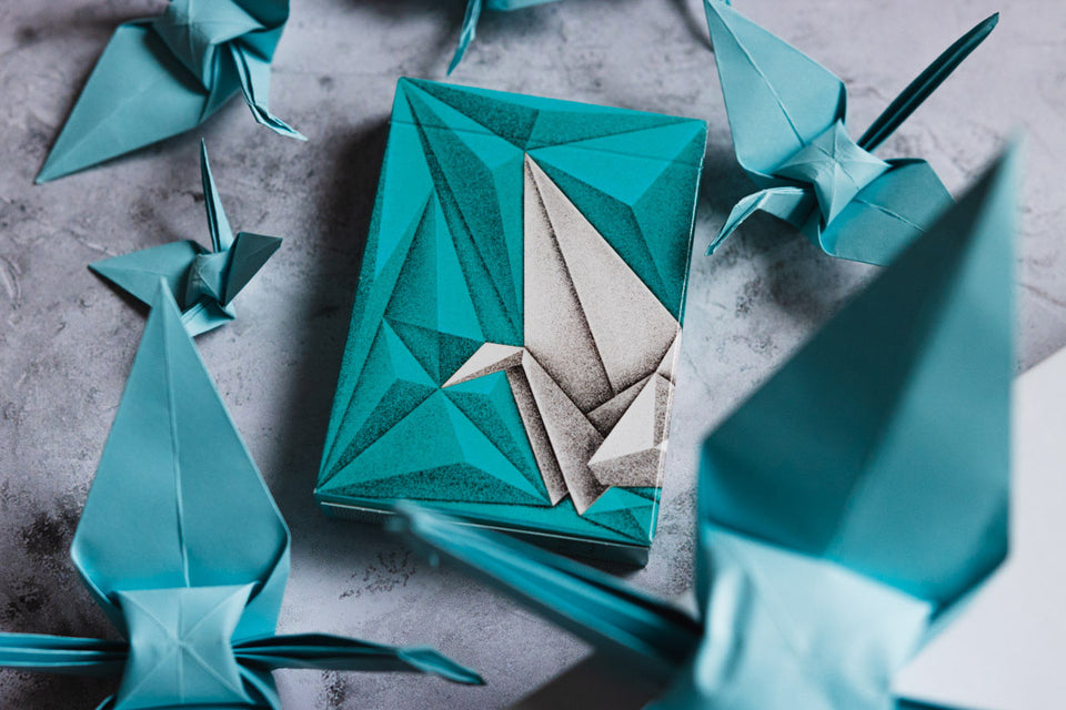 1000 Cranes V2 Playing Cards - Riffle Shuffle Playing Card Co
