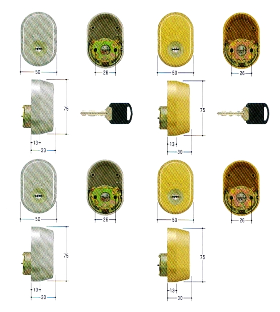 MIWA,美和ロック 三協アルミ新日軽MCY-457,8