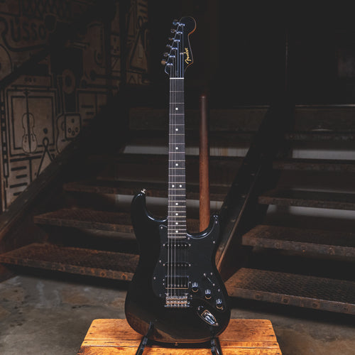 2022 Fender Limited Edition HSS Stratocaster Electric Guitar, Black w/