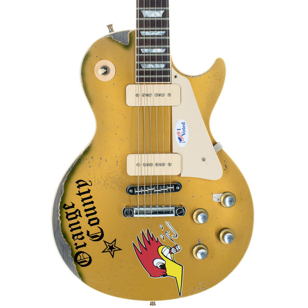Gibson Custom Mike Ness 1976 Les Paul Deluxe, Goldtop Murphy Lab Aged,