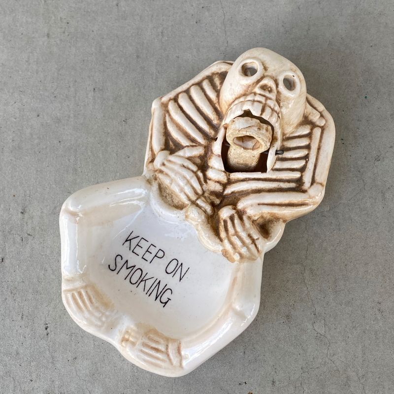 VINTAGE ANTIQUE SKULL ASHTRAY ヴィンテージ アンティーク スカル