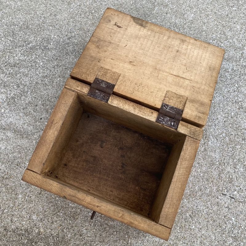 VINTAGE ANTIQUE COLUMBIA TOOL STEEL CO. WOODEN BOX ヴィンテージ