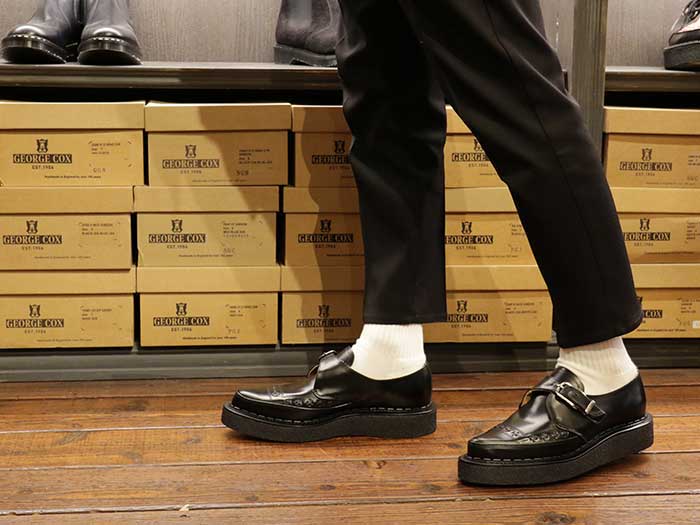 ジョージコックス 3976 DIANO MONK ブラックレザー ブラック