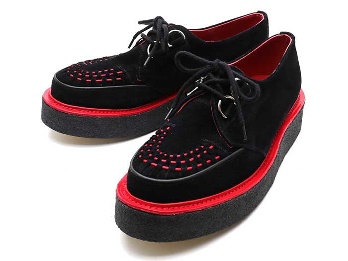 ジョージコックス3588 SKIPTON ブラックスエード×ブラッドレッド