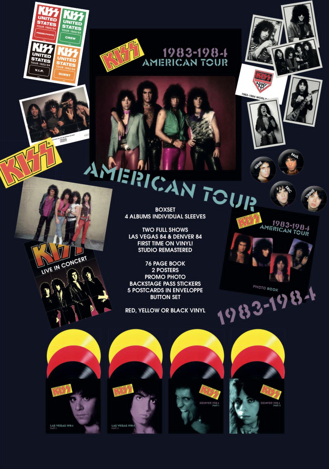 KISS LICK IT UP ALBUM KISS LICK IT UP 1984ツアープログラムブック北米版