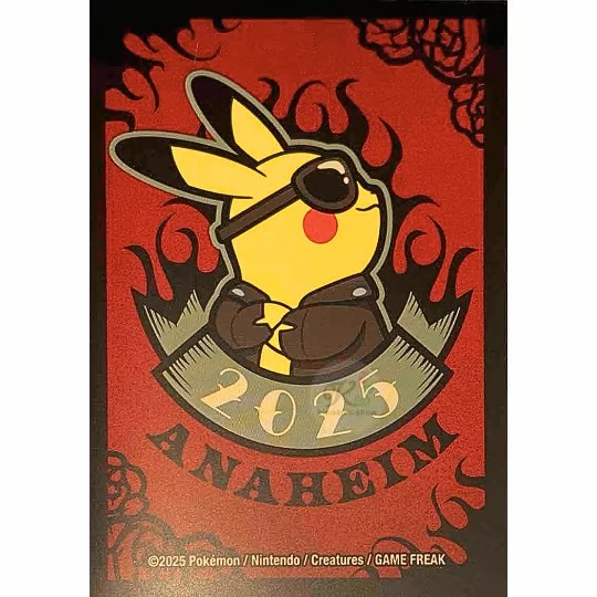 海外スリーブ】WCS2025アナハイム ピカチュウ(背景：赤)65枚入