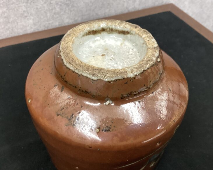 真作 希少作】河井寛次郎 鐵薬壷（共箱付属） 真作 希少作】河井寛次郎