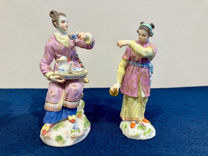 マイセン 『フィギュリン3体』 ｜骨董品買取 緑和堂