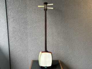 三味線 金細 綾杉彫り ｜骨董品買取 緑和堂