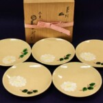 十六代永楽善五郎 作『菊桐絵皿(五客揃)』 ｜骨董品買取 緑和堂