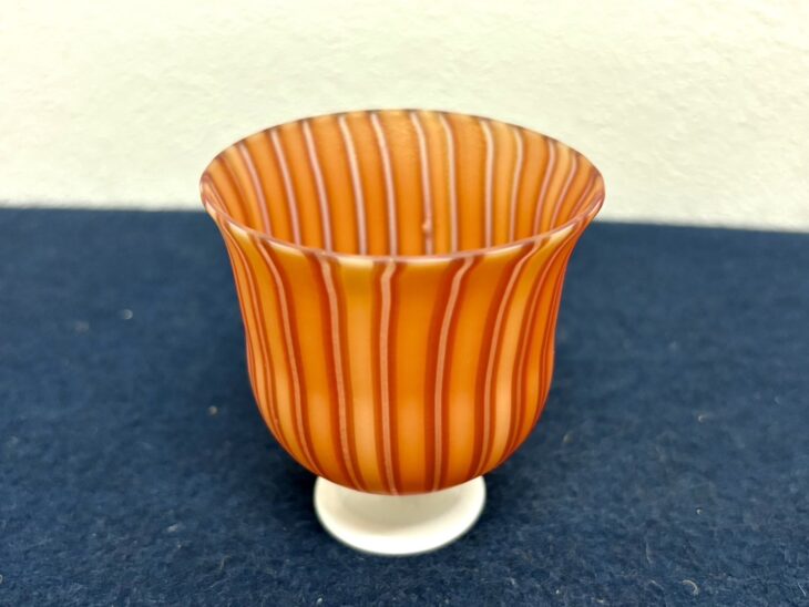 藤田喬平 作『手吹ヴェニスぐい呑』 ｜骨董品買取 緑和堂