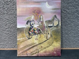 掛け軸鶴桂華鳴千九皋タペストリー美術品骨董