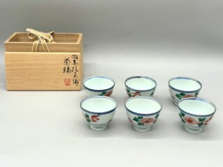 三浦竹軒 『倣赤絵呉須 茶碗』 ｜骨董品買取 緑和堂