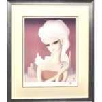 東郷青児 『赤い塔』 ｜骨董品買取 緑和堂