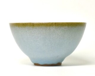 清水 卯一 作『油滴天目釉湯呑・白釉湯呑』 ｜骨董品買取 緑和堂