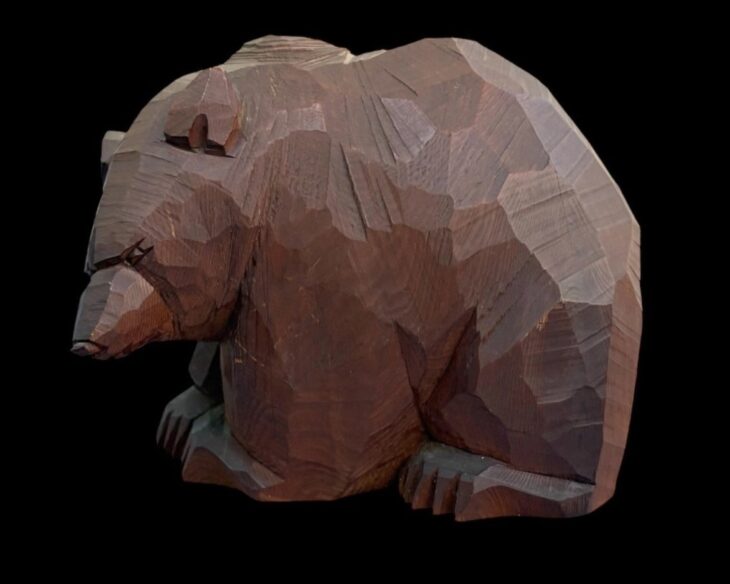 引間二郎 『木彫り 熊』 ｜骨董品買取 緑和堂