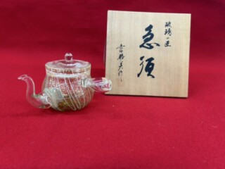 十三代 中里太郎右衛門窯 作『唐津絵徳利 酒器』 ｜骨董品買取 緑和堂