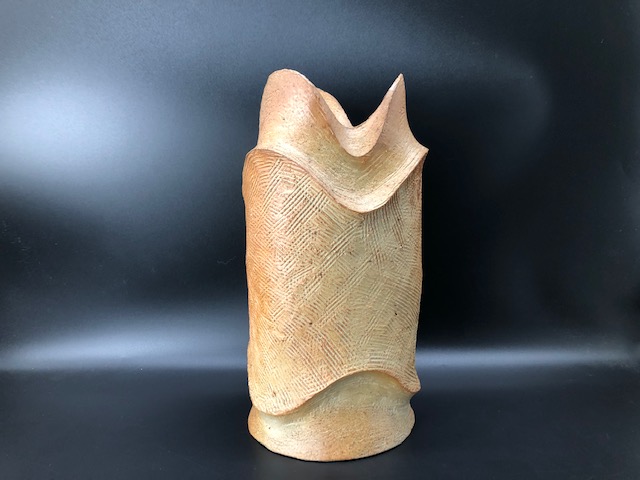 森陶岳 作 「扁壺」 ｜骨董品買取 緑和堂