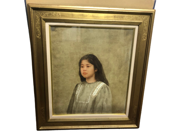 藤井勉 作 少女』 ｜骨董品買取 緑和堂