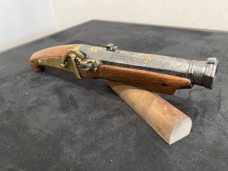 銘有 六十六『象嵌 短筒 火縄銃』 ｜骨董品買取 緑和堂