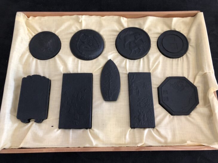 松井元祥 作「古梅園特製漆墨」 ｜骨董品買取 緑和堂