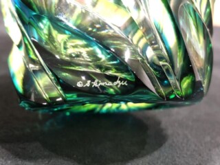 島津磯斉彬竈 薩摩ガラス工芸 作『島津薩摩切子 二色被せガラス