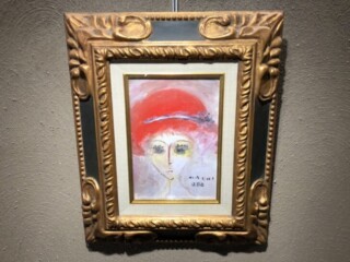 織田 廣喜 作『油彩 少女』 ｜骨董品買取 緑和堂