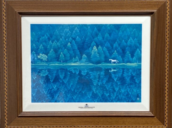 コペンハーゲン製 陶板画 東山 魁夷 原型 『緑響く』 買取価格相場