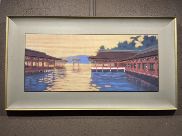 平山 郁夫 画『陶板 厳島神社』 ｜骨董品買取 緑和堂