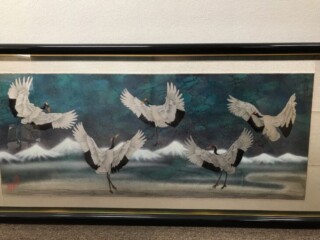 藤林 徳扇 作『鶴寿之舞』 ｜骨董品買取 緑和堂