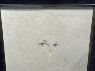 東郷青児 水彩 『女性像』 ｜骨董品買取 緑和堂