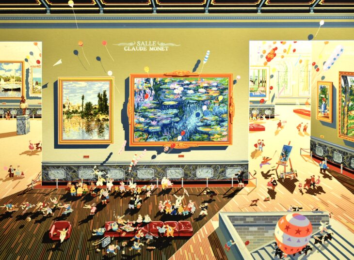 ヒロ・ヤマガタ 作 『ルーブル美術館』 買取価格相場｜骨董品買取 緑和堂