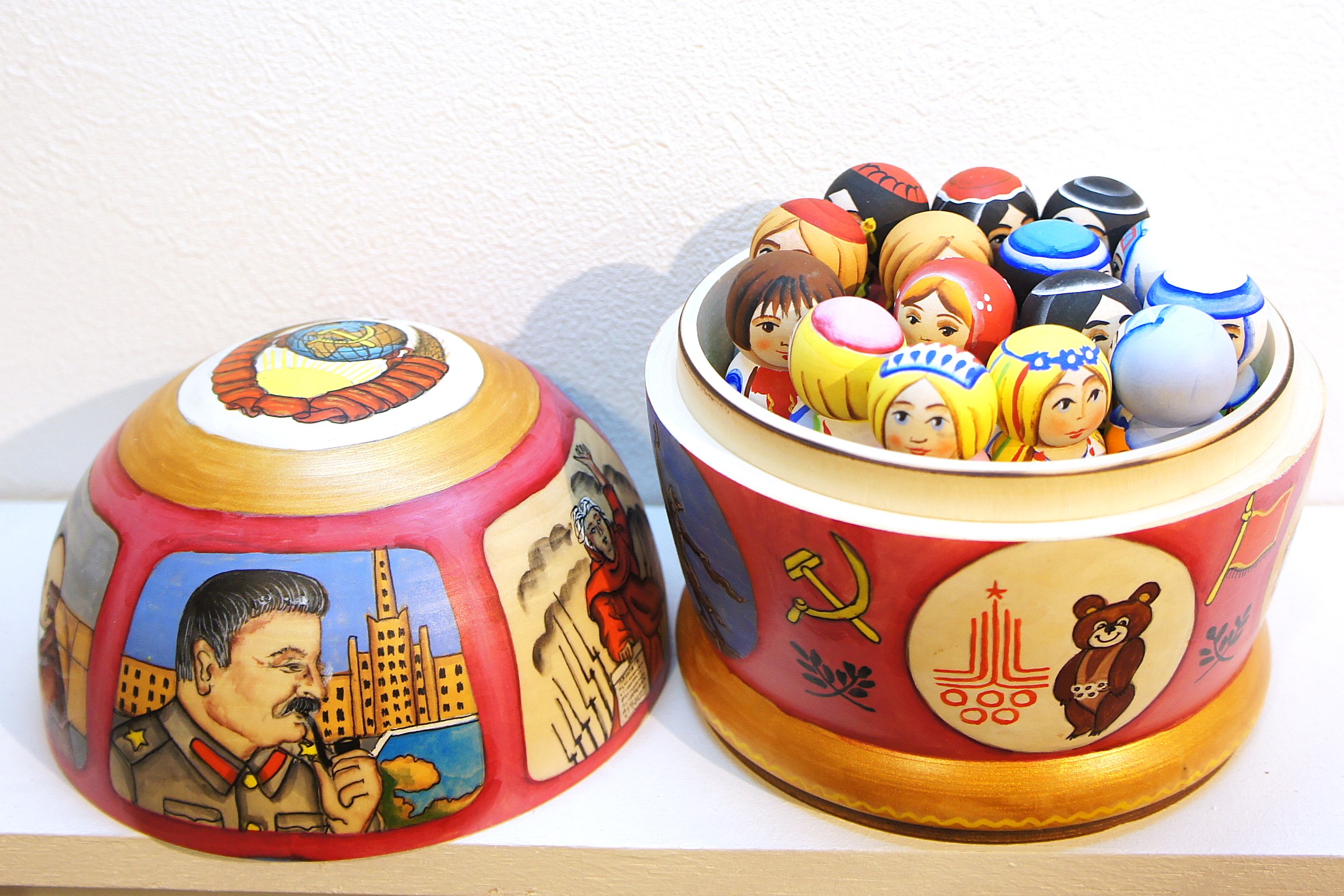 ニキーチン工房作 「ソビエト連邦 СССР」 ドーム型マトリョーシカ 人形