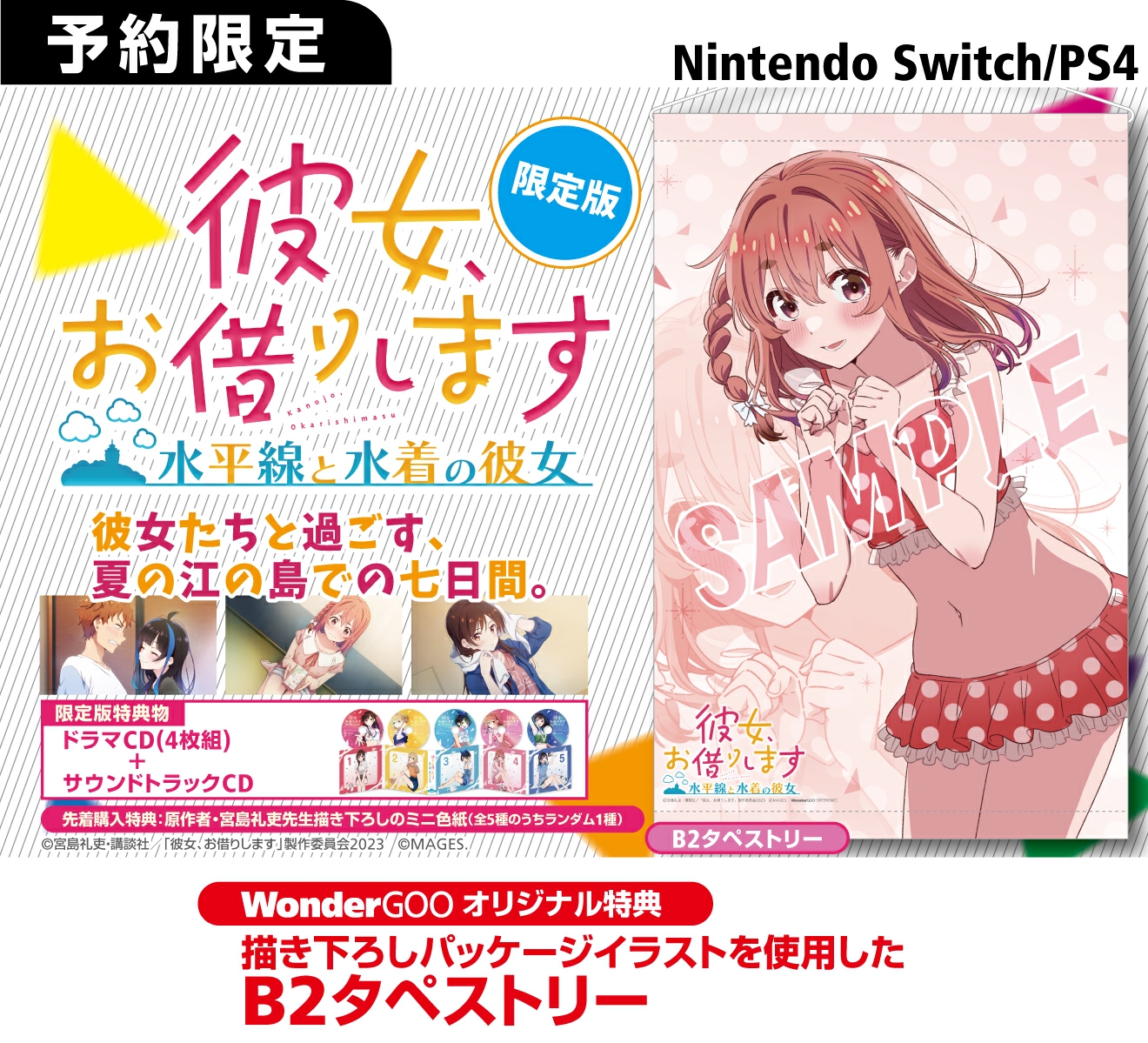 PS4／Nintendo Switch 彼女、お借りします ～水平線と水着の彼女
