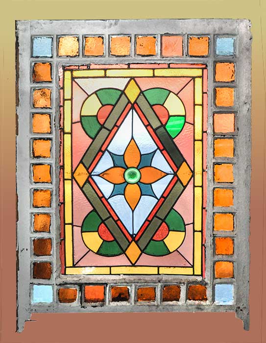 Circa 1880 Stained Glass Window - Wooden Nickel Antiques