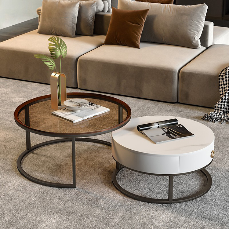 ローテーブル コーヒーテーブル 2個セット セラミック天板 おしゃれ