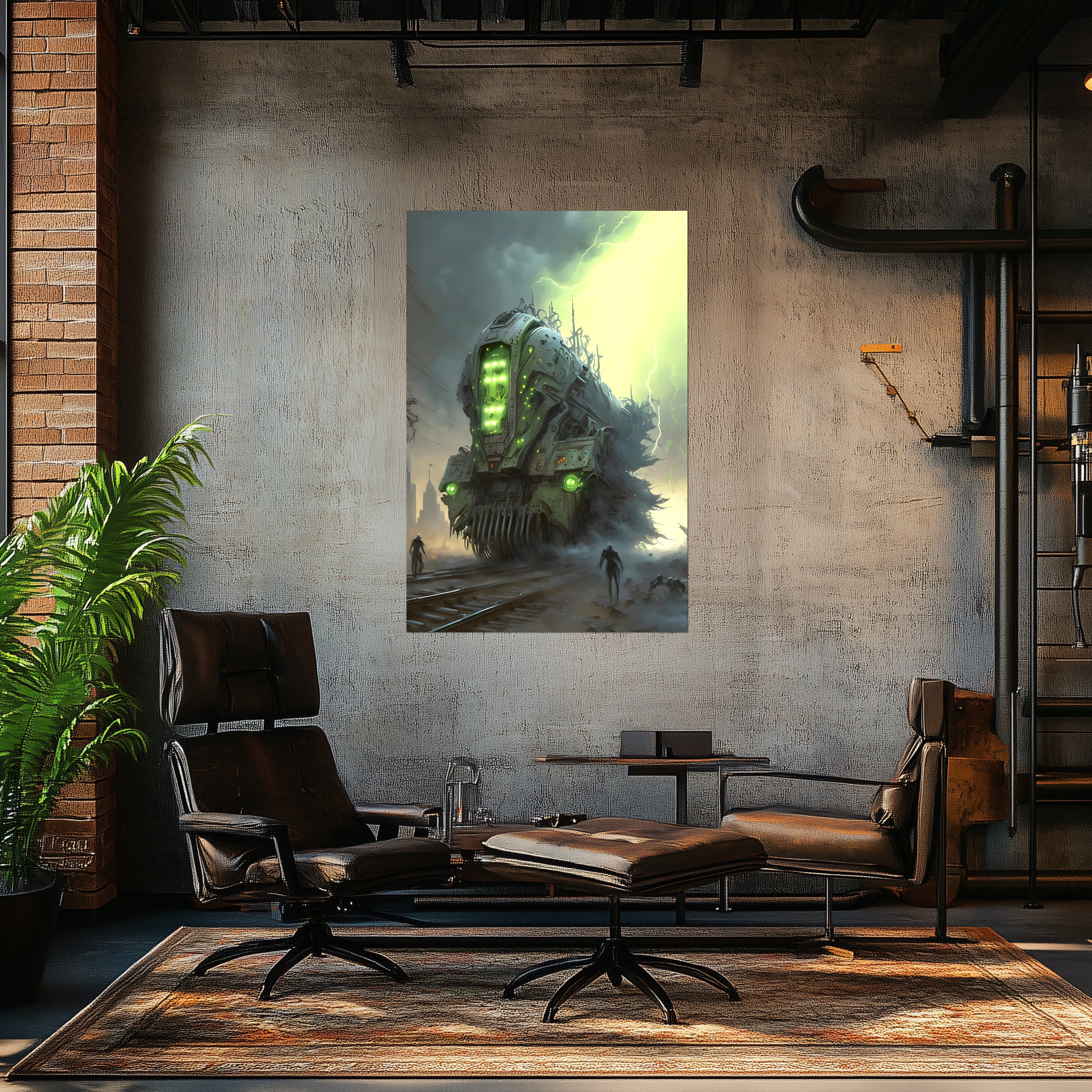 Zombie Train Poster – The Wraithcore Necrohauler | Awe-Inspiring